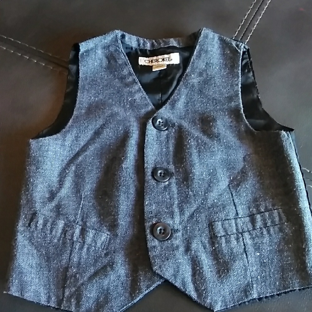 Little boys dress vest